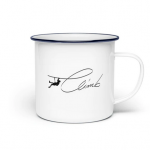 Emaille Tasse Klettern